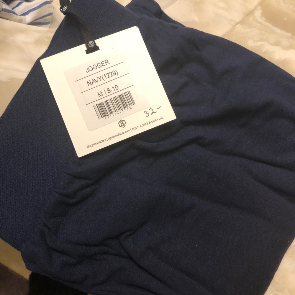 Agnes & Dora Navy Joggers. NWT.